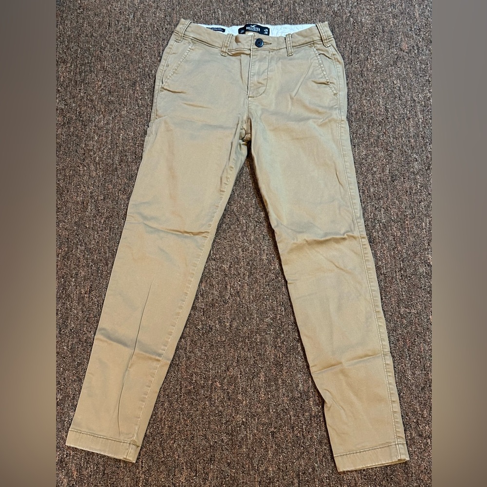Hollister Men’s Super Skinny Tan Chinos 28/30